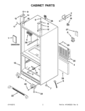Part Location Diagram of W10477601 Whirlpool TECH SHEET