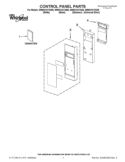 CONTROL PANEL PARTS Diagram and Parts List for WMH31017AB0  Whirlpool Microwave