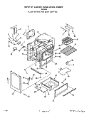 OVEN DOOR Diagram and Parts List for F7107W0  Roper Range