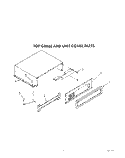 TOP GRILLE AND UNIT COVER Diagram and Parts List for KSSS36DAX01  KitchenAid Refrigerator