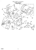 SECTION Diagram and Parts List for LER3624DQ1  Whirlpool Dryer