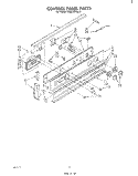 CONTROL PANEL Diagram and Parts List for RS670PXK2  Whirlpool Range