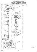 GEARCASE Diagram and Parts List for LLT8244BZ0  Whirlpool Washer
