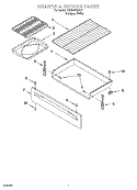 DRAWER & BROILER PARTS Diagram and Parts List for YSF385PEGQ7  Whirlpool Range