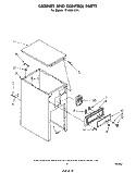 CABINET AND CONTROL Diagram and Parts List for TF4500XLP1  Whirlpool Trash Compactor