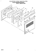 ELECTRIC OVEN Diagram and Parts List for RM280PXBQ3  Whirlpool Microwave Oven Combo