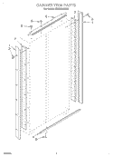 CABINET TRIM Diagram and Parts List for KSSS36MHX00  KitchenAid Refrigerator