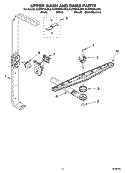 UPPER WASH AND RINSE PARTS, OPTIONAL PARTS (NOT INCLUDED) Diagram and Parts List for KUDP01DLBL6  KitchenAid Dishwasher