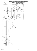 POWERSCREW AND RAM Diagram and Parts List for GC900QPKB0  Whirlpool Trash Compactor