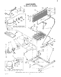 UNIT , NOT ILLUSTRATED AND OPTIONAL Diagram and Parts List for EHT182VKWR0  Whirlpool Refrigerator