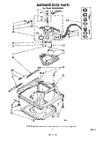 MACHINE BASE Diagram and Parts List for LA5000XPW4  Whirlpool Washer