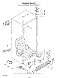 CABINET Diagram and Parts List for KLFF15MSWHY0  KitchenAid Freezer