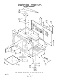 CABINET AND STIRRER Diagram and Parts List for MW8550XL2  Whirlpool Microwave