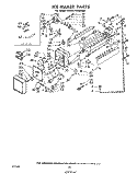 ICE MAKER Diagram and Parts List for EHD221MMWR0  Whirlpool Refrigerator