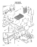 UNIT Diagram and Parts List for ED25DWXTM01  Whirlpool Refrigerator