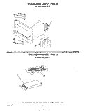 DOOR AND LATCH , WIRING HARNESS Diagram and Parts List for MW3520XP3  Whirlpool Microwave