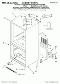 CABINET PARTS Diagram and Parts List for KFCS22EVBL00  KitchenAid Refrigerator