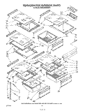 REFRIGERATOR INTERIOR Diagram and Parts List for KSRF22DSWHY1  KitchenAid Refrigerator