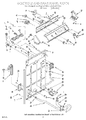 CONTROLS AND REAR PANEL Diagram and Parts List for LLN8244AW0  Whirlpool Washer
