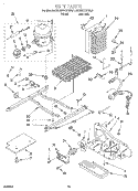 UNIT Diagram and Parts List for KSRS22QFAL01  KitchenAid Refrigerator