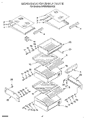 REFRIGERATOR SHELF Diagram and Parts List for KSSS36MAX05  KitchenAid Refrigerator