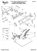 TOP AND CONSOLE, LIT/OPTIONAL Diagram and Parts List for LGR7646AZ0  Whirlpool Dryer