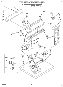 SECTION Diagram and Parts List for LER5638AW3  Whirlpool Dryer