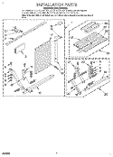 INSTALLATION Diagram and Parts List for BPAC1800BS1  KitchenAid Air Conditioner
