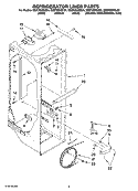 REFRIGERATOR LINER PARTS Diagram and Parts List for ED2FHEXSB04  Whirlpool Refrigerator