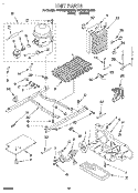 UNIT Diagram and Parts List for 4YED22PWDW00  Whirlpool Refrigerator