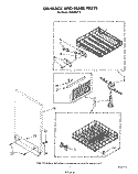 DISHRACK AND PANEL Diagram and Parts List for DU9200XT0  Whirlpool Dishwasher