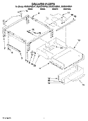 DRAWER PARTS Diagram and Parts List for KGSS907SBL01  KitchenAid Range