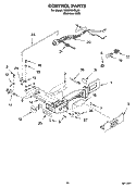 CONTROL PARTS Diagram and Parts List for GS6NVEXSL00  Whirlpool Refrigerator