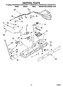 CONTROL PARTS Diagram and Parts List for KSRD25FKSS15  KitchenAid Refrigerator