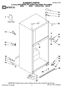 CABINET PARTS Diagram and Parts List for MTF2142MES00  Whirlpool Refrigerator
