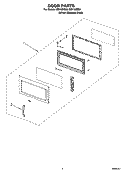 Part Location Diagram of W10113982 Whirlpool COMPLETE DOOR (White Model)