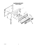 BACKGUARD, LIT/OPTIONAL Diagram and Parts List for SF365BEPW2  Whirlpool Range