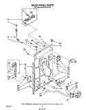 REAR PANEL Diagram and Parts List for KAWE564WAL0  KitchenAid Washer