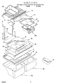 SHELF, LIT/OPTIONAL Diagram and Parts List for ET20GMXFW01  Whirlpool Refrigerator