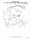 CONTROL PARTS Diagram and Parts List for ED2KHAXVQ01  Whirlpool Refrigerator