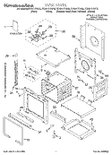 OVEN, LITERATURE Diagram and Parts List for KEBS177DBL9  KitchenAid Wall Oven