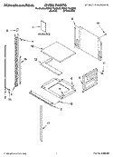 OVEN PARTS Diagram and Parts List for KBHC179JBL05  KitchenAid Microwave Oven Combo