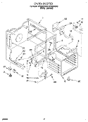 OVEN Diagram and Parts List for RF366BXDW0  Whirlpool Range
