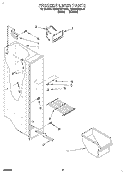 FREEZER LINER Diagram and Parts List for RS22AWXBW01  Roper Refrigerator