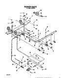 Part Location Diagram of 4337013 Whirlpool Support-Burner