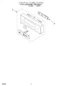 CONTROL PANEL, LITERATURE Diagram and Parts List for KEBS147DWH6  KitchenAid Wall Oven