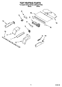 TOP VENTING PARTS, OPTIONAL PARTS Diagram and Parts List for KEBC276KBL02  KitchenAid Wall Oven