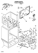 LINER PARTS Diagram and Parts List for 5VET0WPKLQ03  Whirlpool Refrigerator