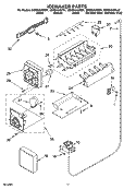 ICEMAKER PARTS Diagram and Parts List for GD2SHAXNL01  Whirlpool Refrigerator