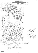 SHELF, LIT/OPTIONAL Diagram and Parts List for ET20PMXDN01  Whirlpool Refrigerator